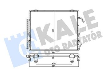 Klima Radyatörü  KALE 358005  884600C100