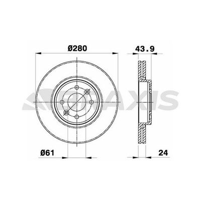 Fren Disk Ayna Ön Sağ ve Sol BRAXIS AE0013