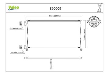 Klima Radyatörü  VALEO 860009  46821270