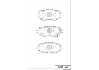 Fren Disk Balata Arka MGA 55814  43022TVEH01