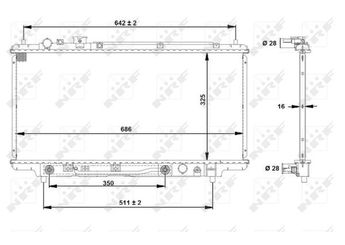 Su Radyatörü  NRF 53519  45111SA031 B59615200D B6BF15200F B6BG15200F B6DA15200A BPD415200H BPE415200 BPG215200 BPH715200E BPM715200 Z50615200A