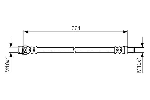 Fren Hortumu Arka Sağ veya Sol MINI Paceman (R61)(2012->)  BOSCH 1 987 481 600