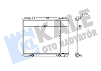 Su Radyatörü  KALE 349275  5010230608 253103E050 253103E056 253113E050