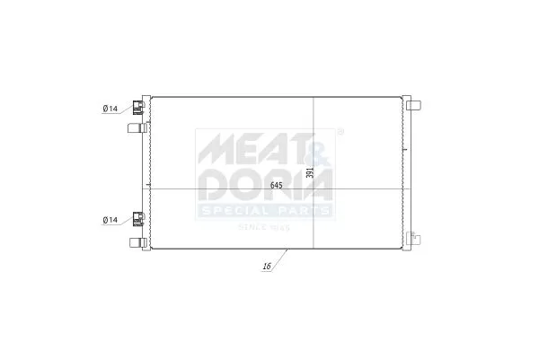 Klima Radyatörü  VEKA 43-3503