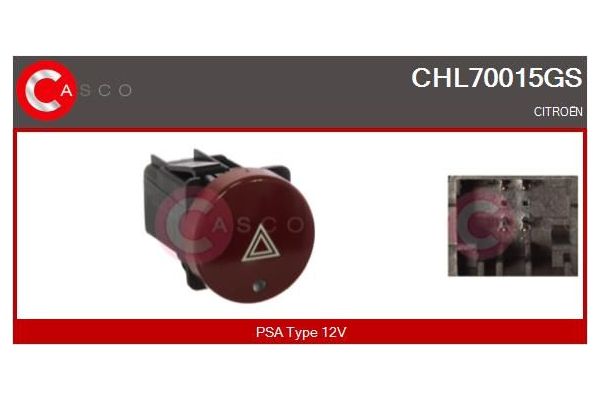 Dörtlü Flaşör Düğmesi  Citroen Berlingo (10.2002->)  PSA ORJINAL 6554V6