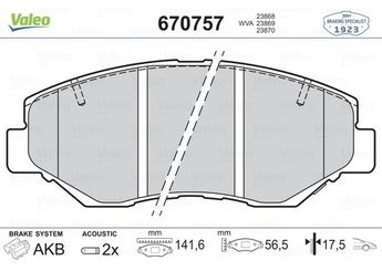 Fren Disk Balata Ön VALEO 670757  45022S9AA01 45022S9AE50 WVA23856 45022T2FA01 6450S9AA00 06450-S9A-A00 6450S9AA01 06450-S9A-A01 6450S9AE50 06450-S9A-E50 6450S9AE51 06450-S9A-E51 45022-S9A-A01 45022S9AE00 45022-S9A-E00 45022-S9A-E50 45022S9AE60 45022-S9A-E60 45022S9VA01 45022-S9V-A01 45022SDAA00 45022-SDA-A00 45022SEAE01 45022-SEA-E01 45022TEAT00 45022-TEA-T00 45022TR7A02 45022-TR7-A02