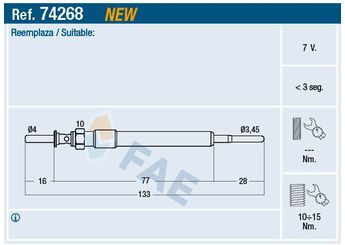 Isıtma Bujisi  ZEGEN ZGP065  12230035934 12 23 0 035 934 12237803368 12 23 7 803 368 19850WA020 19850-WA020