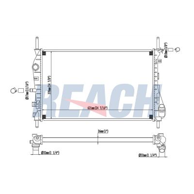 Su Radyatörü  Ford Mondeo S.Wagon (GE)(2000->)  RENAULT ORJINAL 8200465488