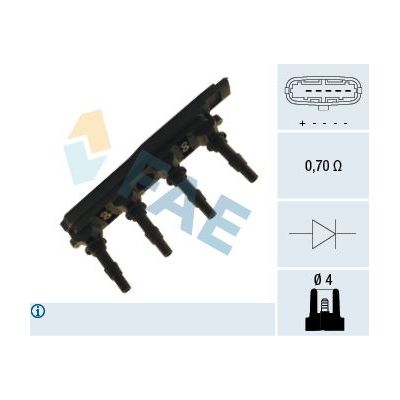 Ateşleme Bobini  Opel Signum (07.2005->)  ÜNÜVAR 155038