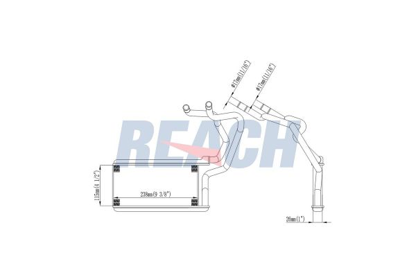 Kalorifer Radyatörü  Mitsubishi L200 (KA0/KB0)(2006->)  ORİS KMI038026