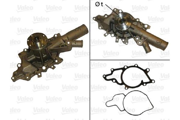 Devirdaim Su Pompası  Mercedes G -Serisi Station (BM 463)(01.1990->)  VALEO 506875