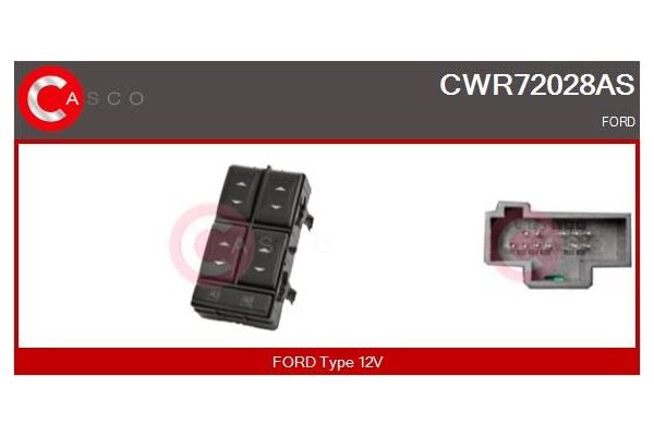 Cam Açma Düğmesi Ön Sol MCAR AN-326