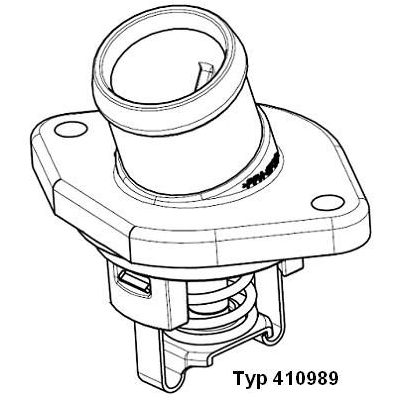 Termostat  Volkswagen Polo III 2/4 Kapı (6N2)(10.1999->2001)  WAHLER 410989.80D