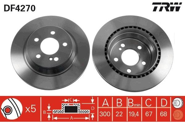 Fren Disk Ayna Arka Sağ ve Sol BRAXIS AE0863