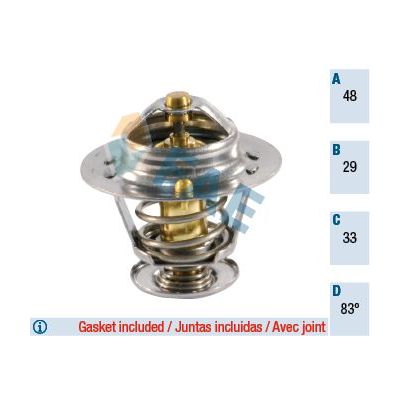 Termostat 82 °C  Toyota RAV4 Funcruiser Cabrio (A1)(1998->)  HYUNDAI ORJINAL 2550002500