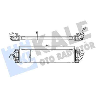 Turbo Radyatörü  Ford Kuga (CBV)(2008->)  ORİS IFR509040