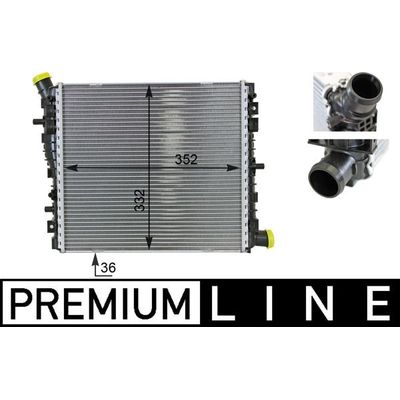 Su Radyatörü  Audi R8 Spyder/Cabrio (429)(02.2010->)  MAHLE CR 78 000P