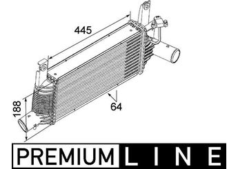Turbo Radyatörü  MAHLE CI 159 000P  14461EB360