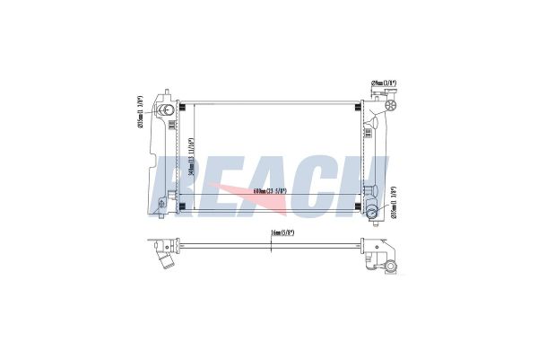Su Radyatörü  Toyota Corolla Combi SW (E12)(2002->)  ORİS BFI024032