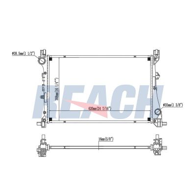 Su Radyatörü  Fiat Egea (357) HB / CROSS (2016->)  MGA 80449