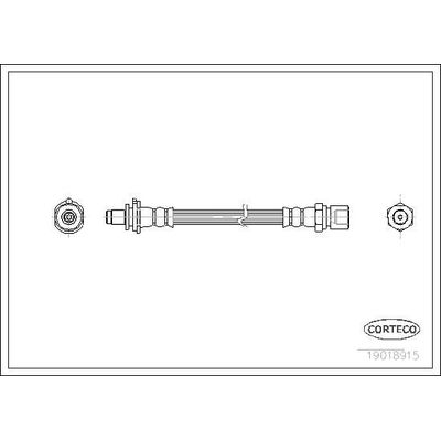 Fren Hortumu Arka Sağ veya Sol Opel Astra F Cabriolet (1993->)  MGA 51308