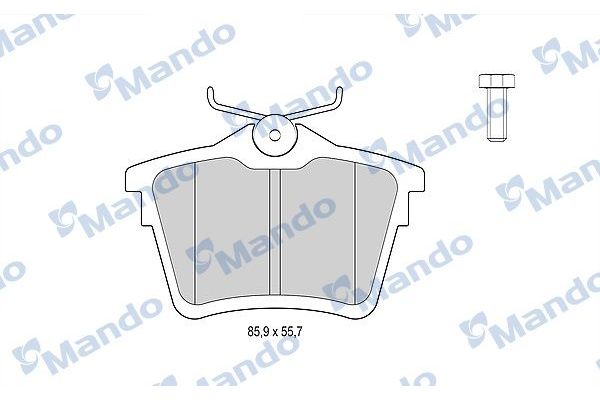Fren Disk Balata Arka Citroen C5 4 Kapı (04.2008->)  MANDO MBF015204