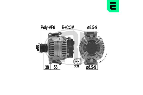 Alternatör  Audi Q5 (8R)(11.2008->)  ERA 210850