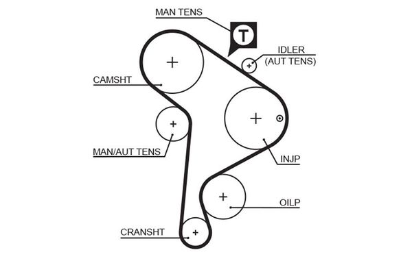 Triger Kayışı  Audi A6 Avant (4B5)(02.1998->)  GATES 5223XS