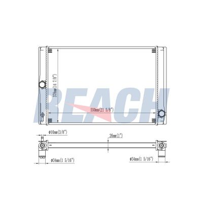 Su Radyatörü  Toyota Corolla (E18)(06.2013->)  BSG 75-520-026