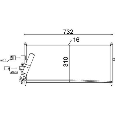 Klima Radyatörü  Nissan Almera (N16/E)(01.2000->)  MAHLE AC 406 000S