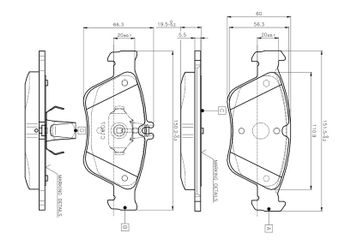 Fren Disk Balata Ön BOSCH 0 986 TB2 033  24204420 0024204420 24209620 002 420 96 20 A0024209620 A 002 420 96 20