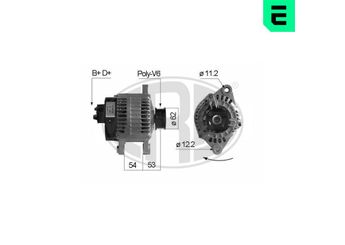 Alternatör  ERA 210035A  46448434 60812814 71721172