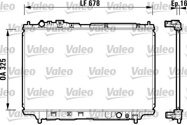 Su Radyatörü  Mazda 323 C/F/S Sedan (BA)(04.1994->)  VALEO 734120