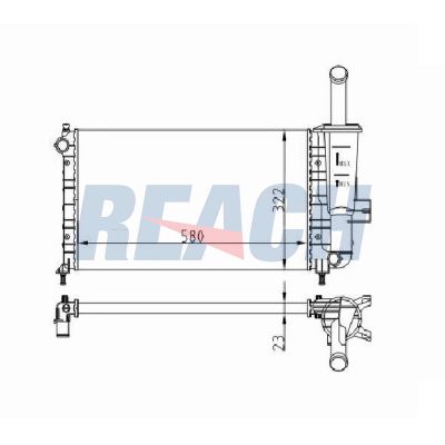 Su Radyatörü  MGA 80613