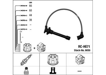 Buji Kablosu  NGK 8650  5860046410 5-8600-4641-0
