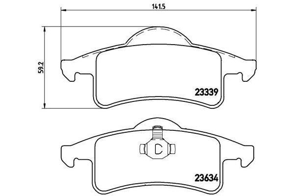 Fren Disk Balata Arka BREMBO P 37 006