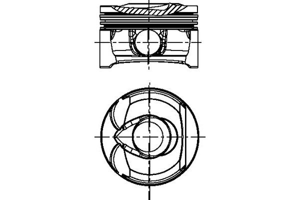 Piston (77.00MM-STD)  Peugeot 207 CC Cabrio-Coupe (02.2007->)  NÜRAL 87-71806-STD