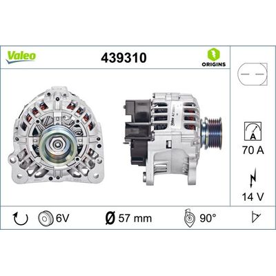 Alternatör  VALEO 439310