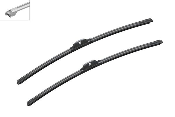 Silecek Süpürgesi Ön Muz Tip 600/600 mm - 24/24 inç Audi A8 (4E)(11.2002->)  BOSCH 3 397 009 096