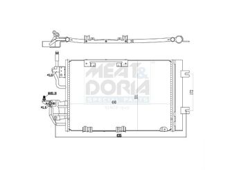 Klima Radyatörü  BEHR 8FC 351 302-374  6850237 13171592 013171592 13300339 013300339 1850111 01850111 06850237 93182213 093182213