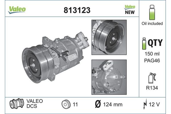 Klima Kompresörü  Alfa Romeo Brera (177)(2005->)  VALEO 813123