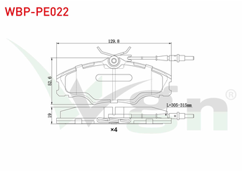 Fren Disk Balata Ön WGN WBP-PE022  
