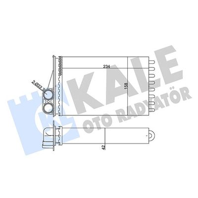 Kalorifer Radyatörü  Peugeot 207 SW (07.2007->)  PSA ORJINAL 6448P9