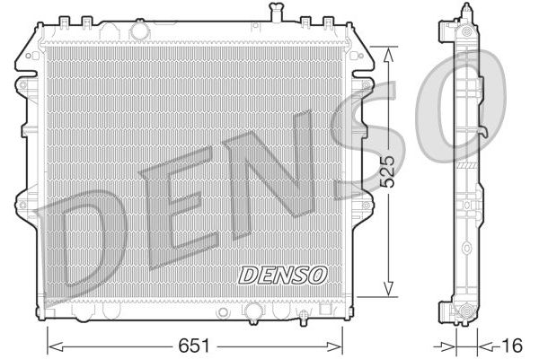 Su Radyatörü  DENSO DRM50069