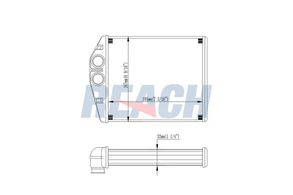 Kalorifer Radyatörü  Saab 9-3 4 Kapı (2003->)  AKD 1618260