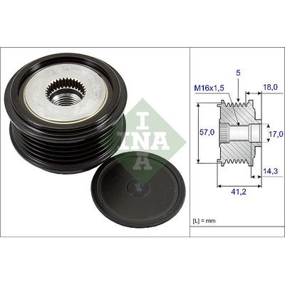 Alternatör Kasnağı  Kia Venga (YN)(2010->)  INA 535 0248 10