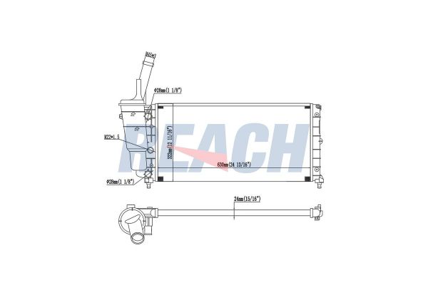 Su Radyatörü  Lancia Y (11.1995->)  MAHER 38757