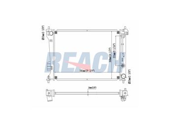 Su Radyatörü  BSG 04-520-003  253101J050 10570459 1321888 321888 370625 371625 570451 570459