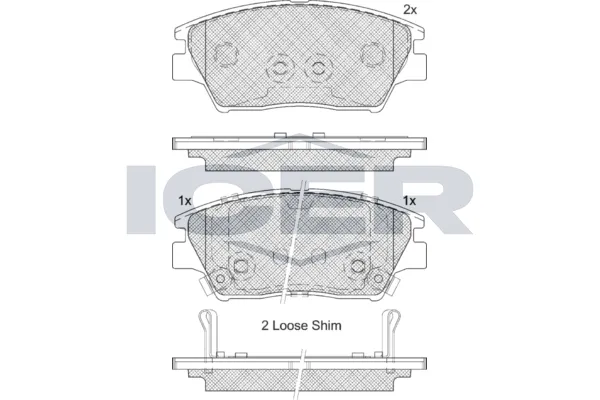 Fren Disk Balata Ön Ssangyong Tivoli Grand (2021->)  AP 05P2169