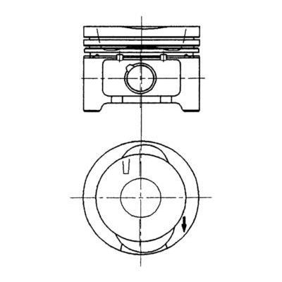 Piston (75.01MM-0.50)  KOLBENSCHMIDT 92228620